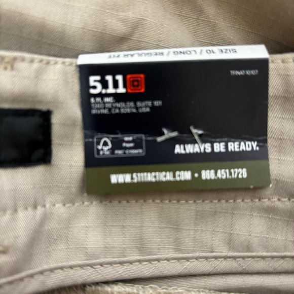 5.11 Tactical Khaki Stryke Covert Cargo Capris Womens Size 10L NWT - Picture 7 of 15